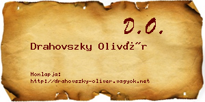Drahovszky Olivér névjegykártya